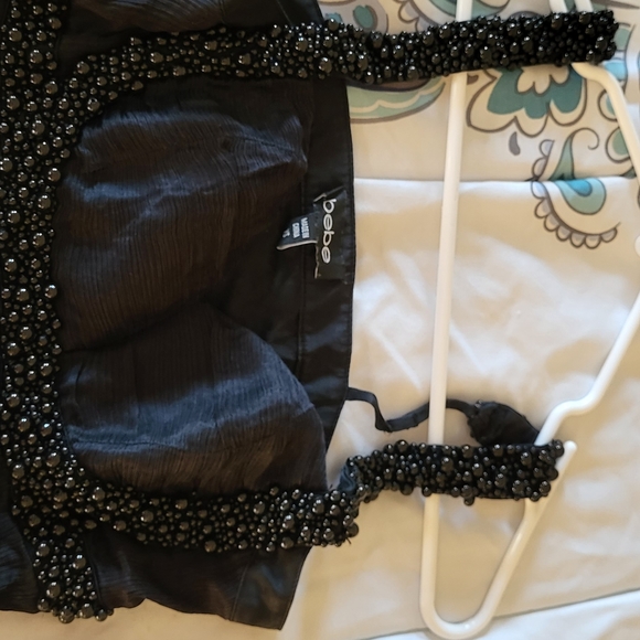 Bebe beaded strap silk top size XS - Picture 4 of 9